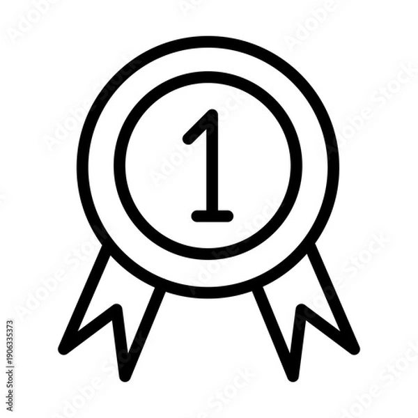 Obraz Gold Medal Vector Icon