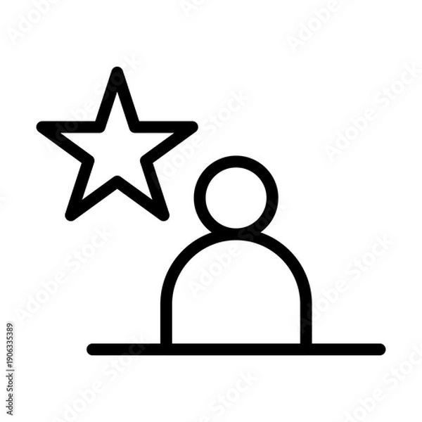 Obraz Top Achiever Vector Icon