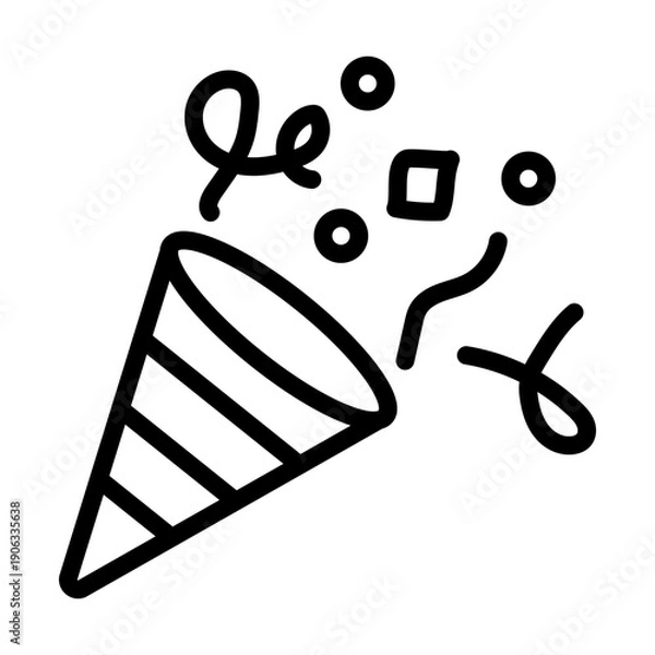 Obraz Confetti Vector Icon