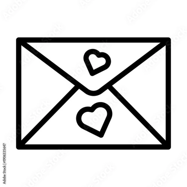 Obraz Letter Vector Icon