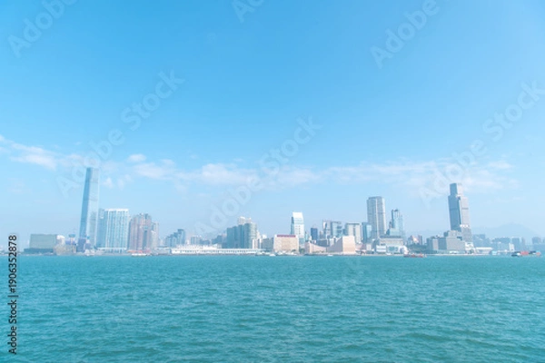 Obraz 香港　セントラルのビル群