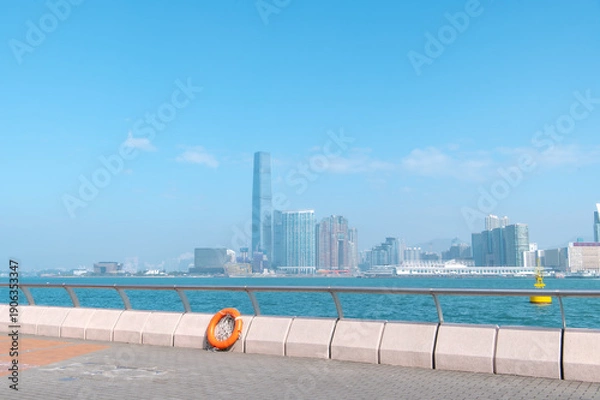 Obraz 香港　セントラルのビル群