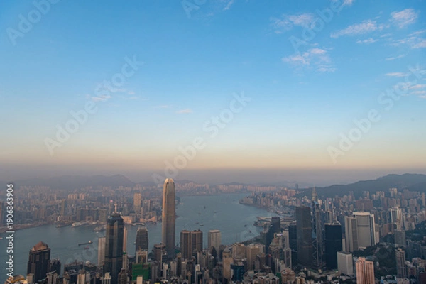 Obraz ヴィクトリアピークからの夕景