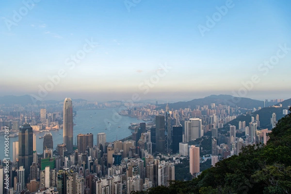 Obraz ヴィクトリアピークからの夕景