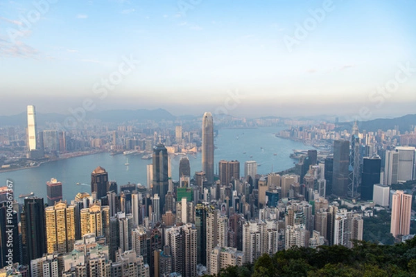 Obraz ヴィクトリアピークからの夕景