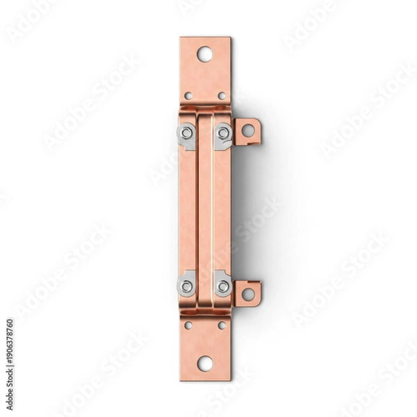 Obraz 3D Rendered Copper Flexible Busbar Electrical Component