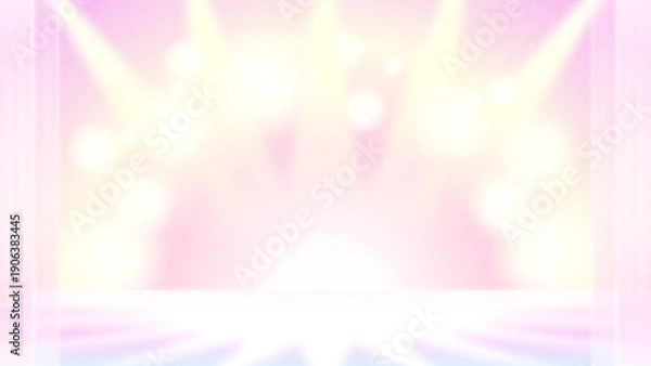 Obraz スポットライトに照らされたステージの背景