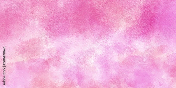 Fototapeta 水彩　ピンク　和柄　背景