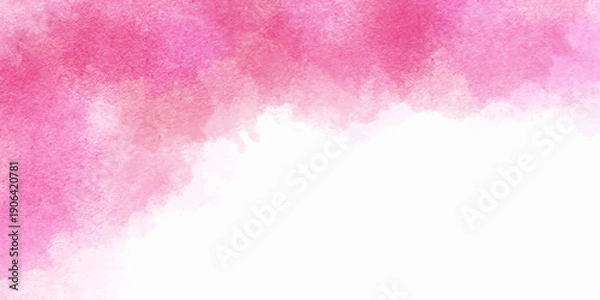 Fototapeta 水彩　ピンク　和柄　背景