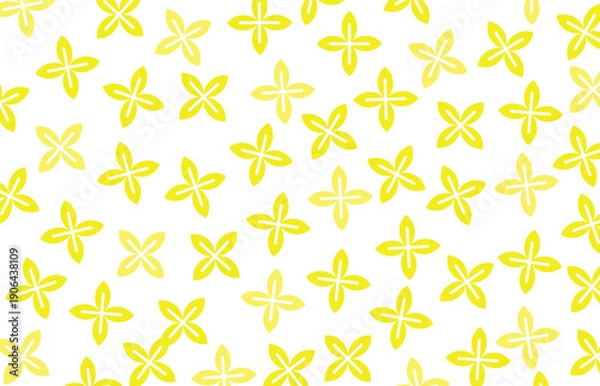 Obraz Design background yellow leaf abstract random repeat white