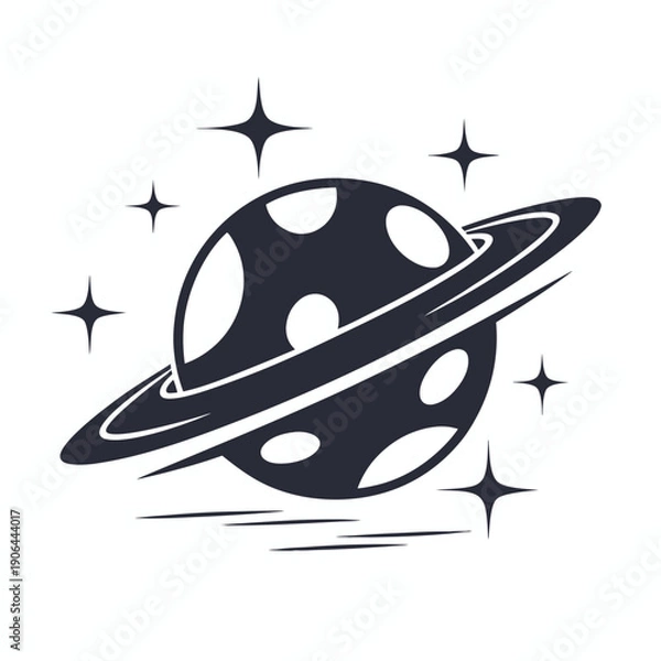 Fototapeta Sci-Fi Alien Planet Scene with Two Bright Suns, Vector