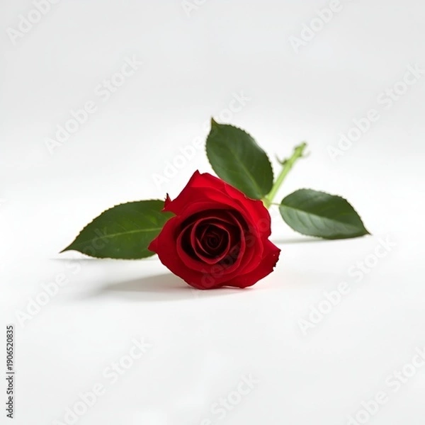 Obraz red rose isolated on white