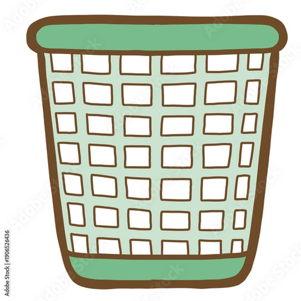 Obraz Cute Plastic Basket Clipart 