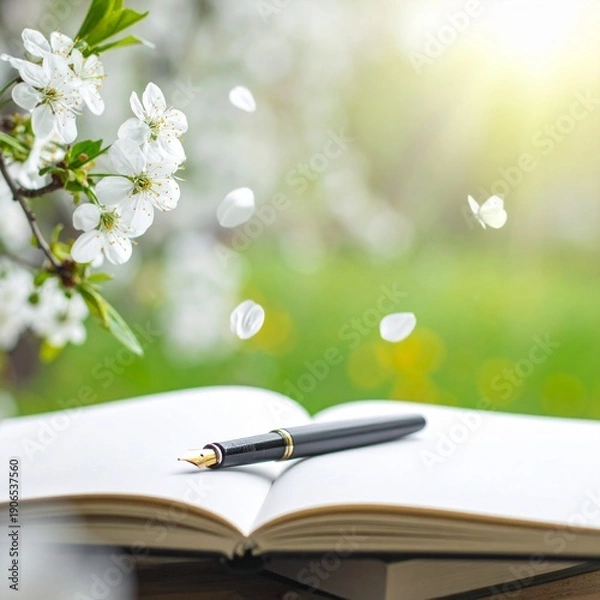 Obraz 春の始まりを感じるノートとペンのクリーンな静物ビジュアル

余白を活かしたホワイトトーン文房具の広告用素材

新年度・ビジネススタートを象徴するノートとペンの構図