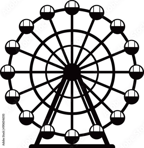 Obraz 黒い観覧車のアイコン