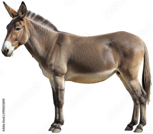 Fototapeta Mule Standing Serene Against Gradient Backdrop