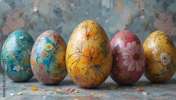 Obraz colorful easter eggs