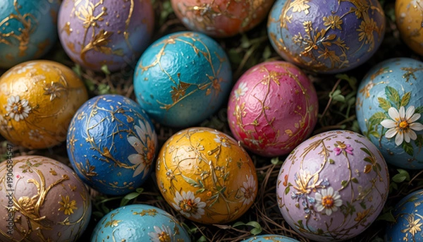 Obraz colorful easter eggs