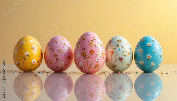 Obraz colorful easter eggs