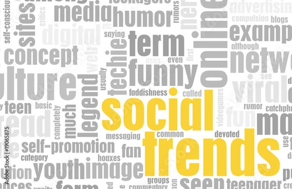 Fototapeta Social Trends
