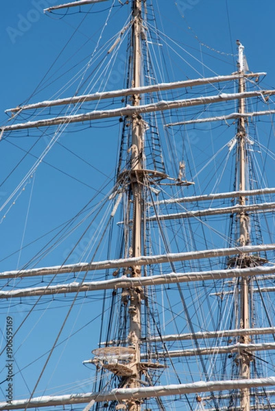 Obraz 白い帆船のマスト