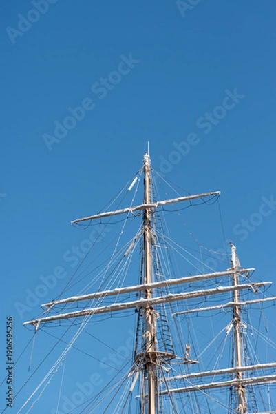 Obraz 白い帆船のマスト