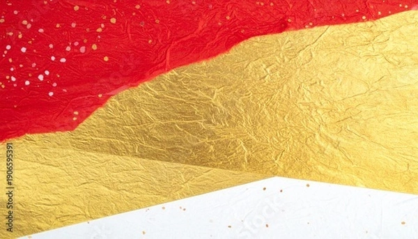 Obraz 優雅で抽象的な背景素材（赤、金）