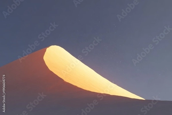 Obraz A mountain with a cloud in the sky