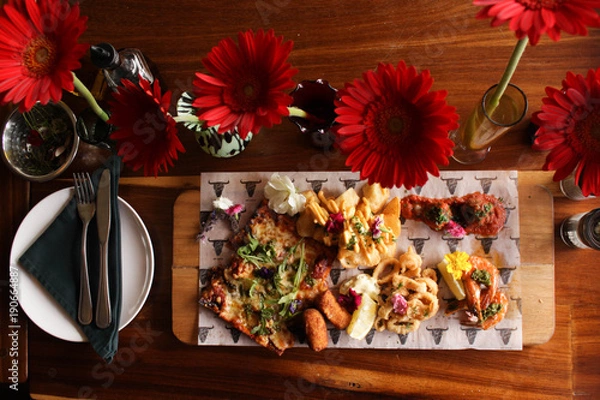Obraz A Spanish Platter for two