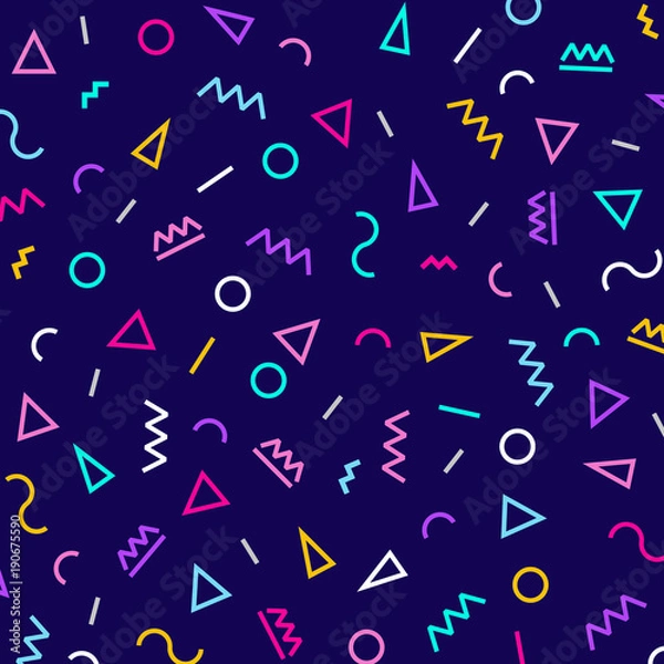 Fototapeta Geometric Vector pattern, neo