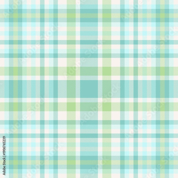 Obraz Green seamless pattern with checkered plaid pattern