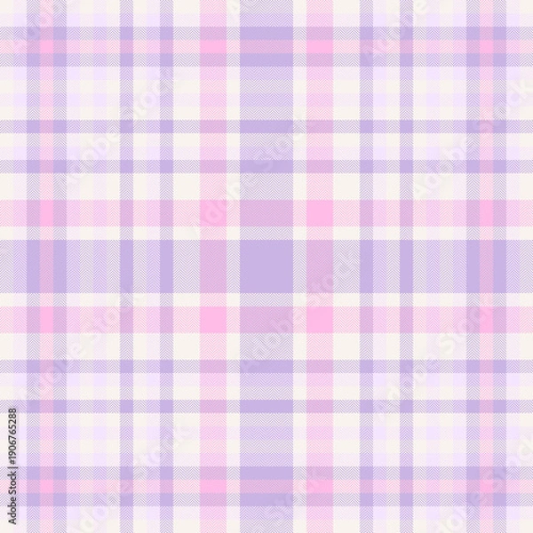 Obraz pink plaid pattern. Seamless abstract geometric background.
