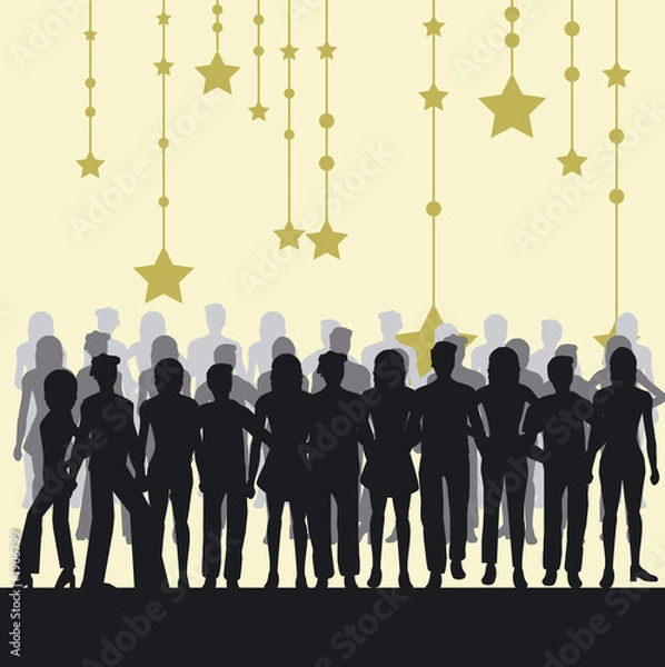 Fototapeta people silhouettes