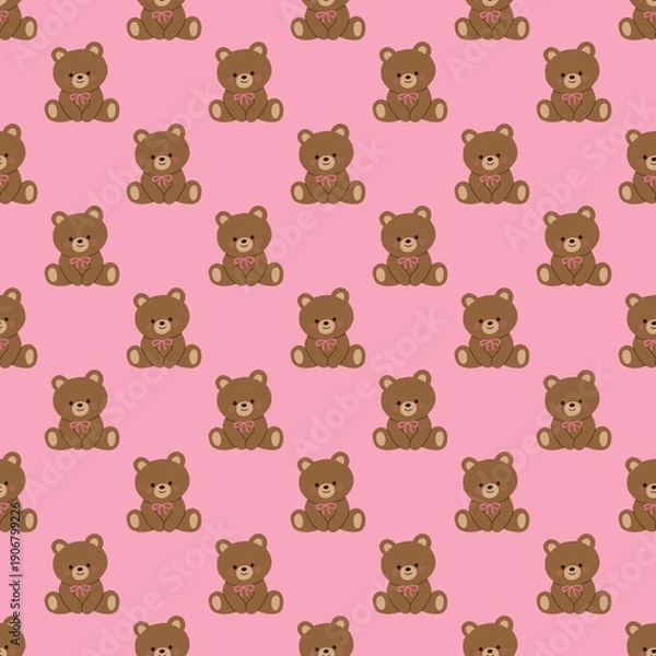 Obraz seamless pattern with teddy bears