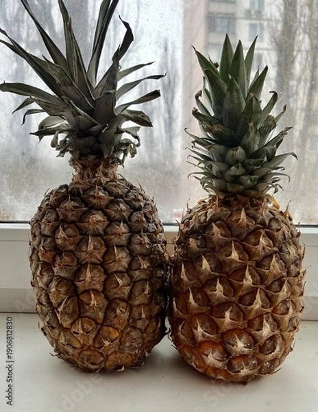 Fototapeta pineapple on a white background