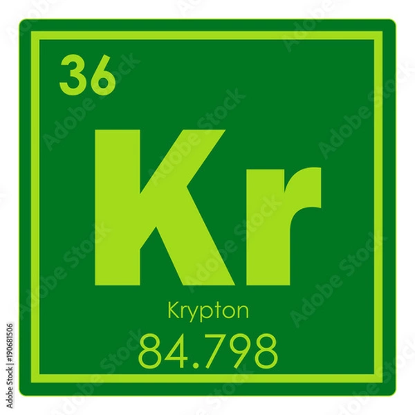 Fototapeta Krypton chemical element