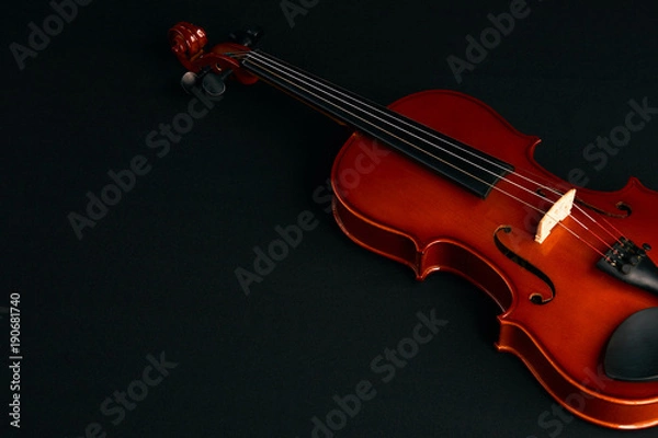 Fototapeta Brown classical violin.