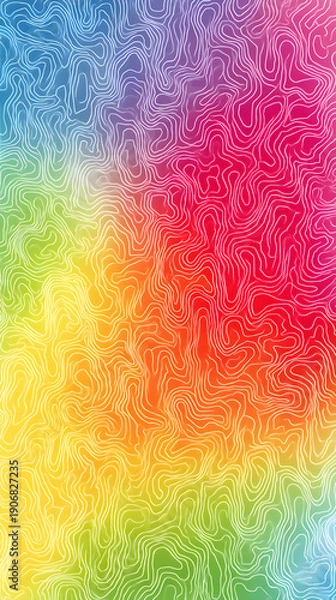 Obraz abstract colorful brain pattern background