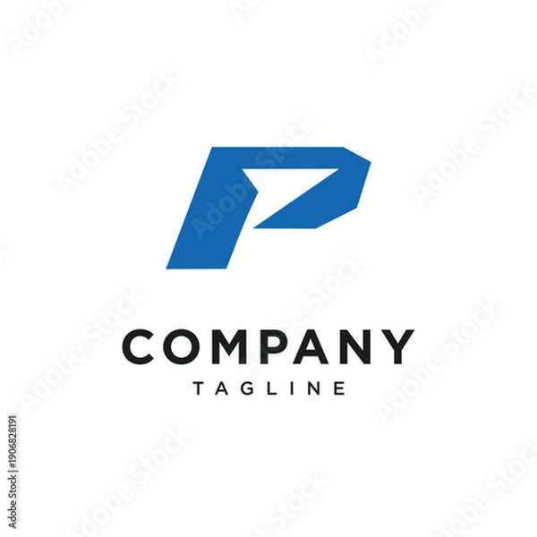 Obraz Letter P Arrow Logo Icon Vector.