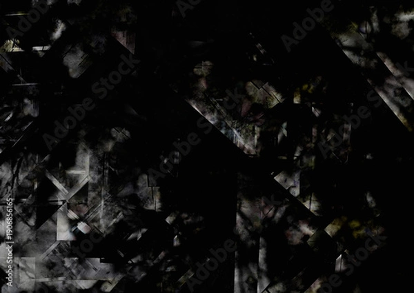 Obraz 抽象的　水墨画　背景素材