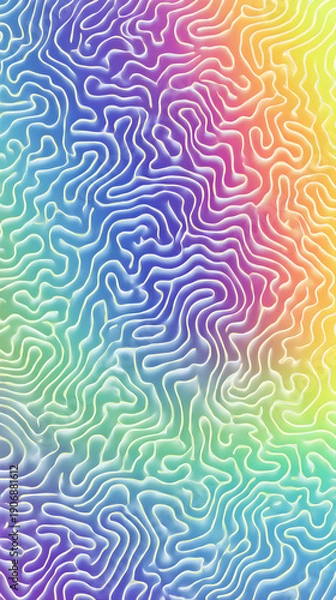 Obraz abstract colorful brain pattern background