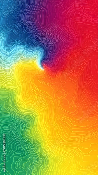 Obraz abstract colorful brain pattern background