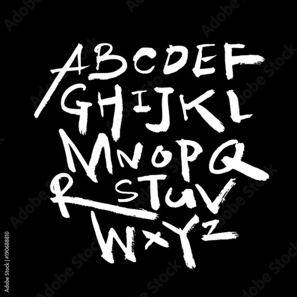 Obraz 벡터 문자 / 손으로 쓴 글씨체