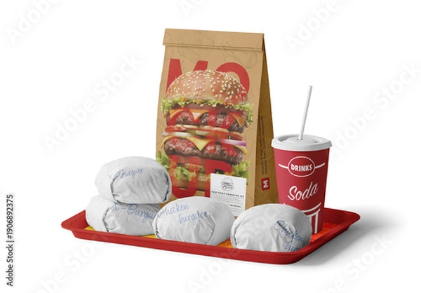 Obraz Fast Food Kit Mockup