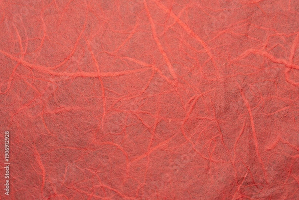 Obraz Red Fibrous Paper Texture Background with Organic Pattern