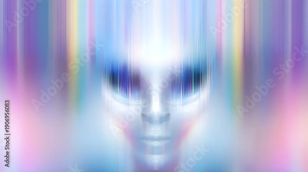 Obraz abstract blur colorful alien background