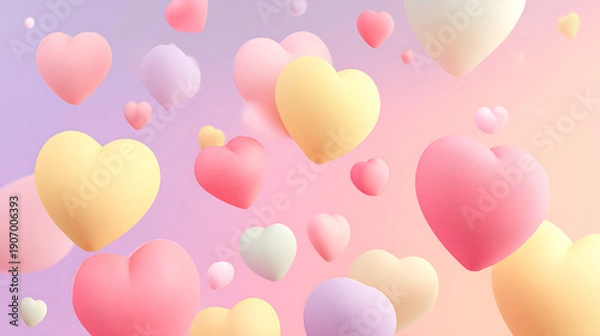 Fototapeta pink balloons background