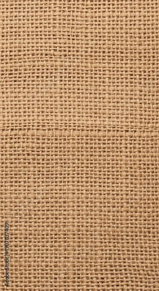 Obraz Rustic coarse woven burlap fabric texture background