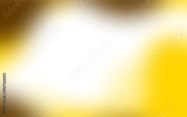 Obraz Transparent smooth blur yellow gradient wave frame