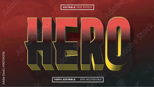 Obraz Super Hero Comic Style Bold Text Effect Editable